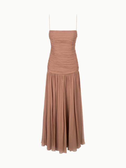 STAUD STAUD DALTON DRESS MOCHA