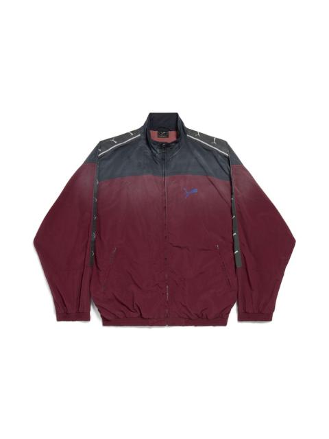 Balenciaga I Puma Tracksuit Jacket in Burgundy