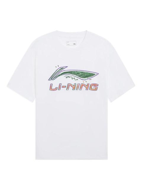 Li-Ning Li-Ning Classic Logo T-shirt 'White' AHSS879-4