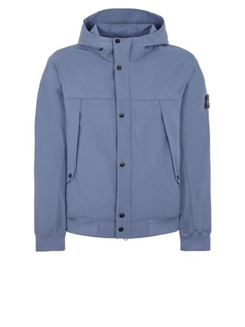 Stone Island 40227 LIGHT SOFT SHELL-R_e.dye® TECHNOLOGY IN RECYCLED POLYESTER AVIO BLUE