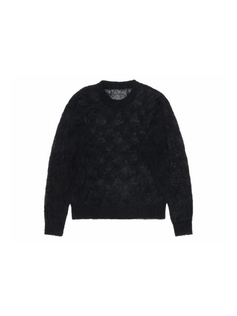 Stüssy Stussy Loose Knit Cross Cable Sweater Black