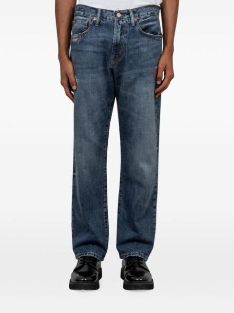 Polo Ralph Lauren distressed-finish straight-leg jeans