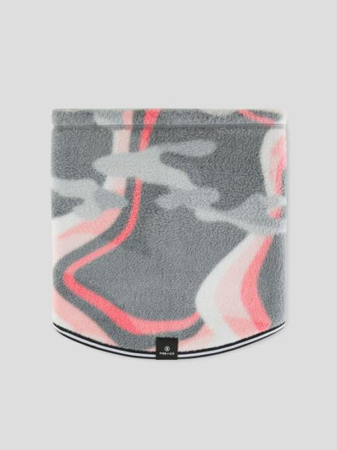 BOGNER Arian fleece loop scarf in Gray/Pink