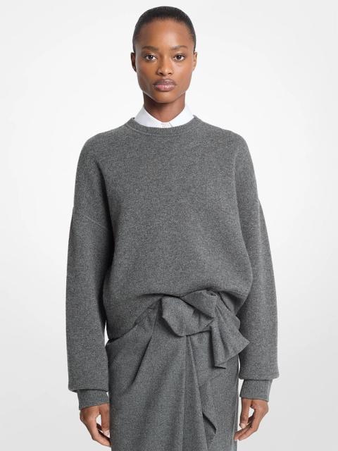 MICHAEL KORS COLLECTION Drop Shoulder Cashmere Blend Sweater