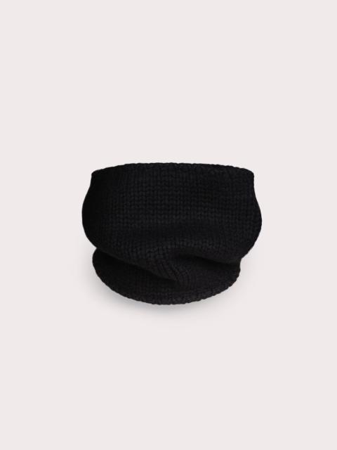 BY FAR ROWLF SNOOD BLACK CASHMERE