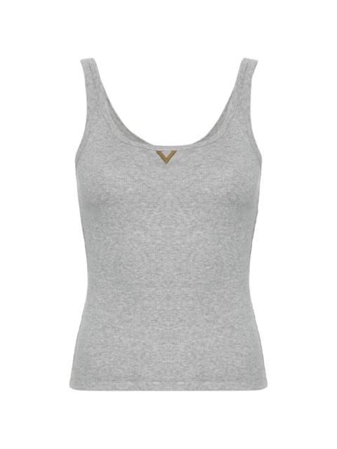 VLogo ribbed tank top