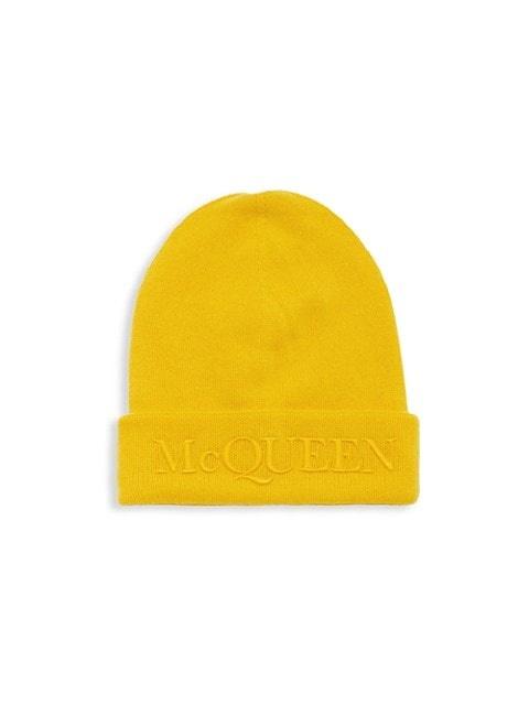 Alexander McQueen Embroidered Cashmere Beanie