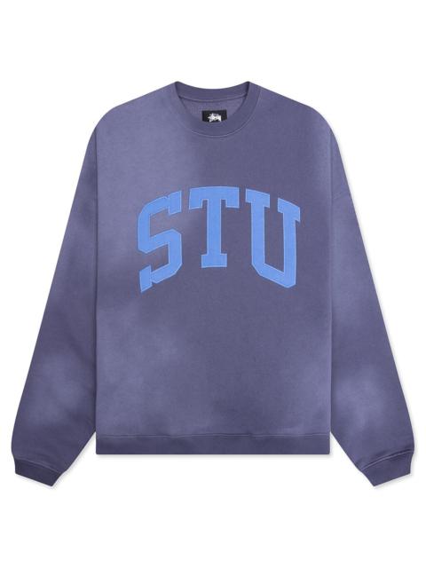 Stüssy STU APPLIQUE CREW - BLUE