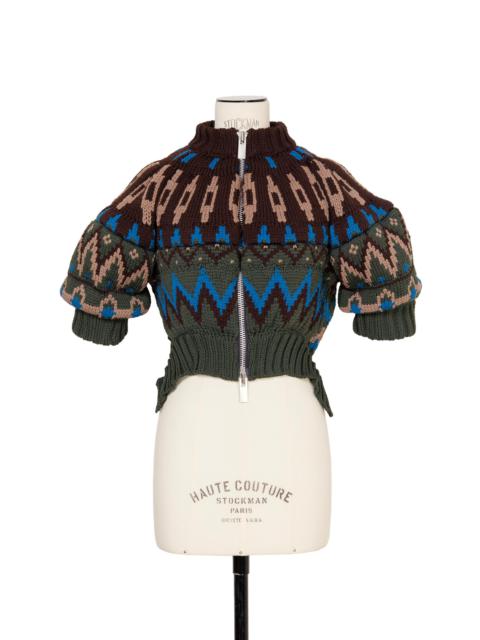 sacai Jacquard Knit Blouson