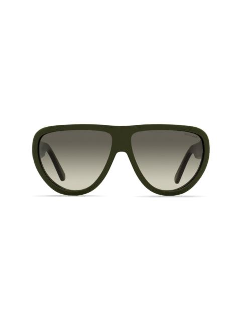 Anodize oversized-frame sunglasses