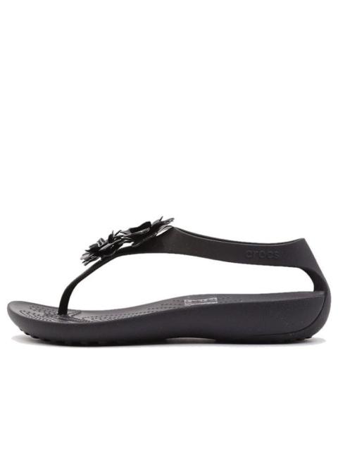 crocs (WMNS) Crocs Breathable Cozy Lightweight Black Sandals 205600-060