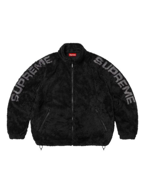 Supreme Supreme Shoulder Logo Fleece Jacket 'Black' SS25J28-BLACK