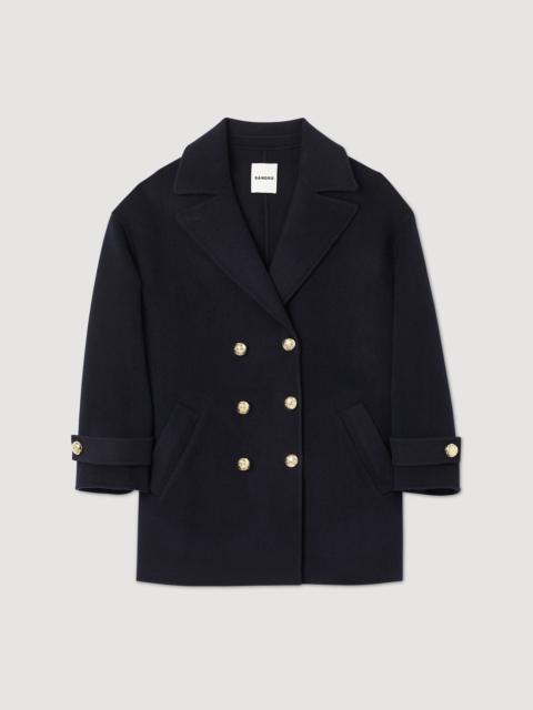 Sandro DOUBLE-BREASTED PEA COAT