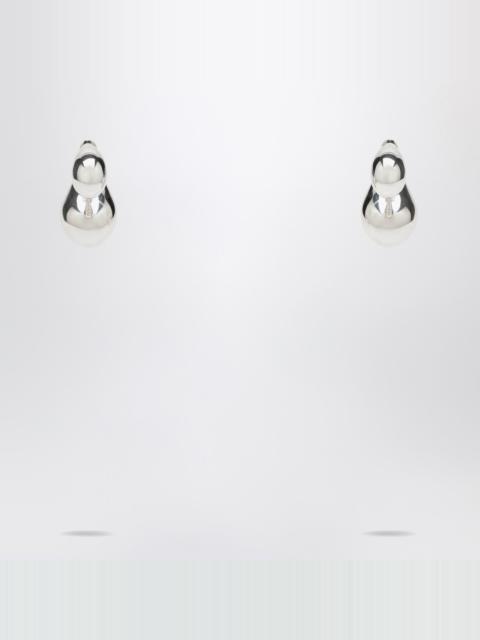Bottega Veneta Silver Double Drop Earrings