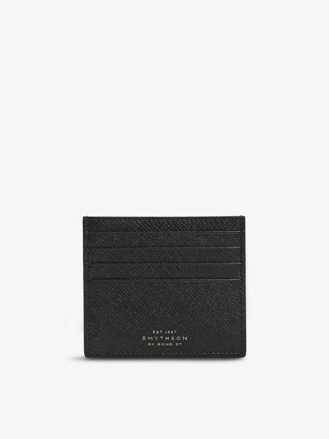 Smythson Panama eight-slot leather card holder