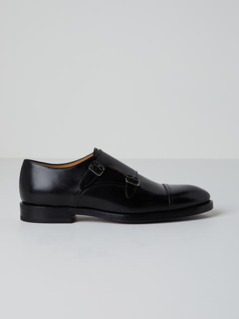 Brunello Cucinelli Double monk strap cap toe shoes in smart calfskin