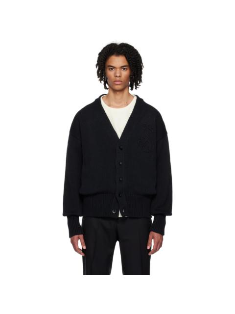 Black Buttoned Cardigan