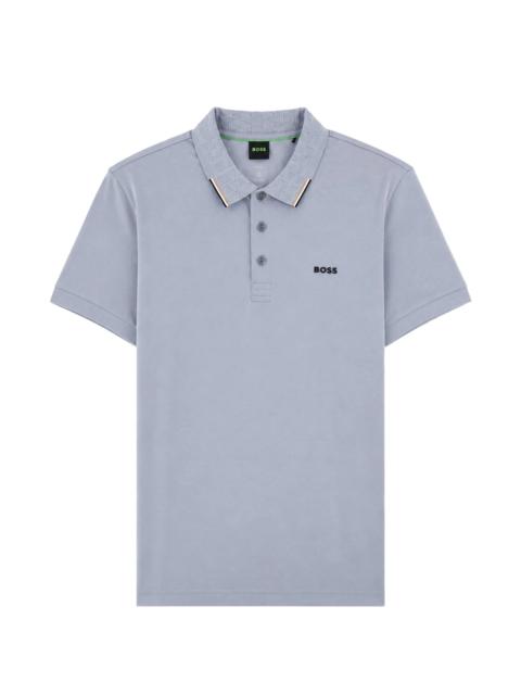BOSS Boss Monogram-pattern Polo Shirt