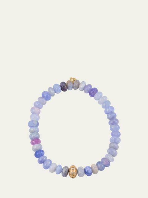 SYDNEY EVAN Sea Urchin Rondelle Bead Bracelet