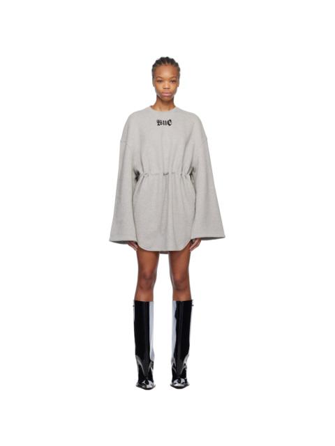 We11done Gray String Mini Dress
