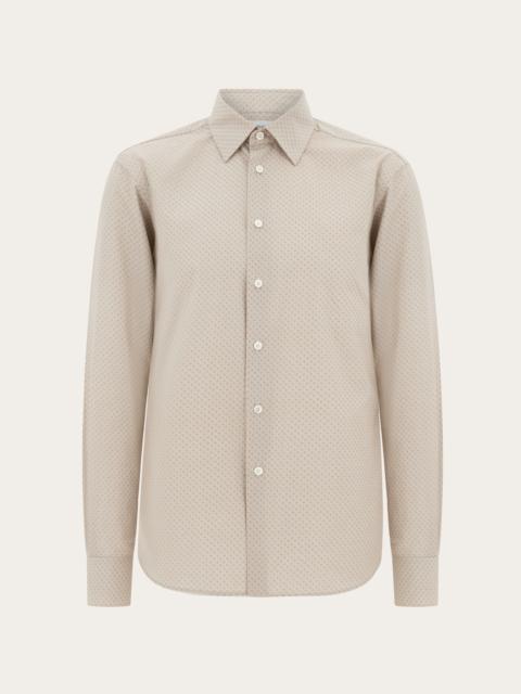 FERRAGAMO Micro-patterned shirt