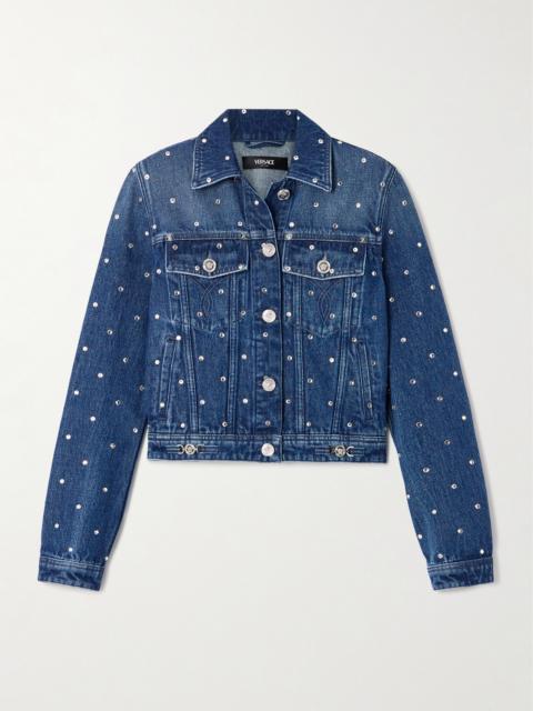 VERSACE Studded Denim Jacket