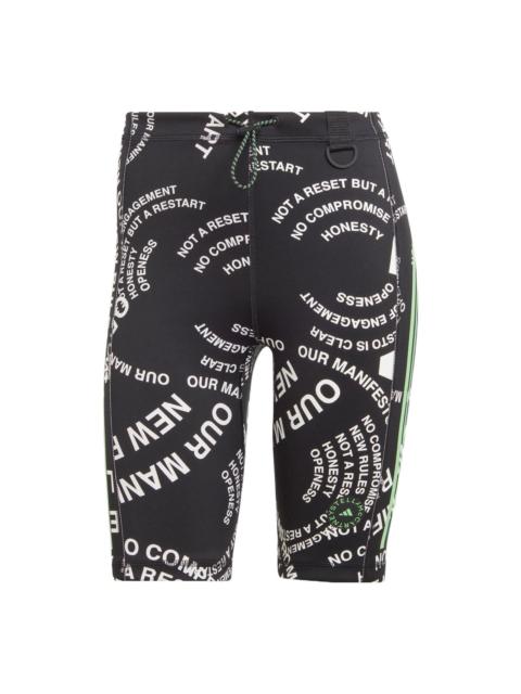 adidas (WMNS) adidas by Stella McCartney TrueCasuals Scuba Short 'Black White' HR4402
