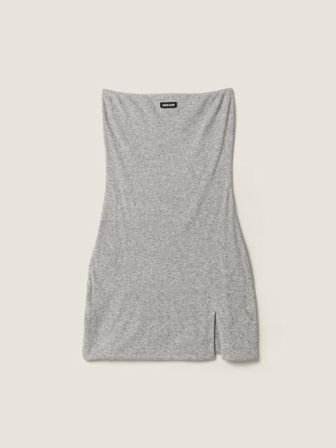 Miu Miu Ribbed jersey dress