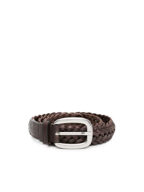 Golden Goose Houston woven leather belt