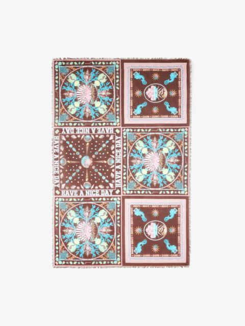 GANNI PAREU SCARF IN PRINTED COTTON