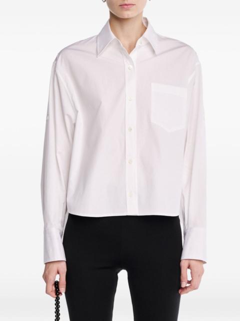 MARIA McMANUS button-sleeve cropped shirt