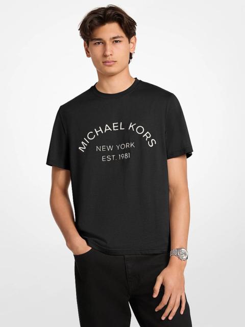 MICHAEL KORS Graphic Logo Cotton Jersey T-Shirt