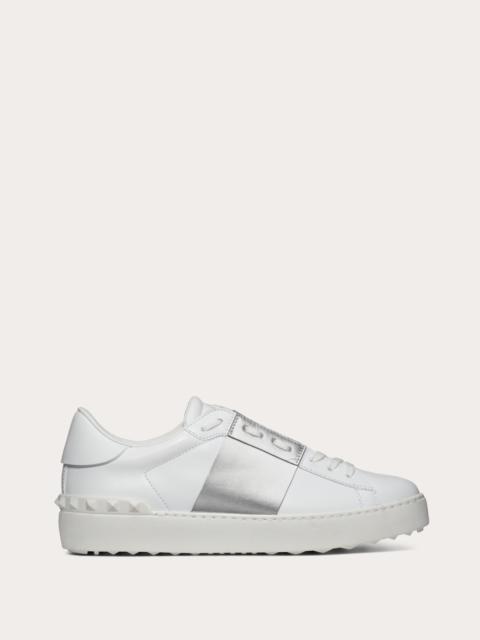 Valentino OPEN SNEAKER WITH METALLIC STRIPE