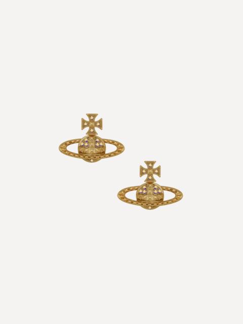 Vivienne Westwood Gold-Tone Mayfair Bas Relief Stud Earrings