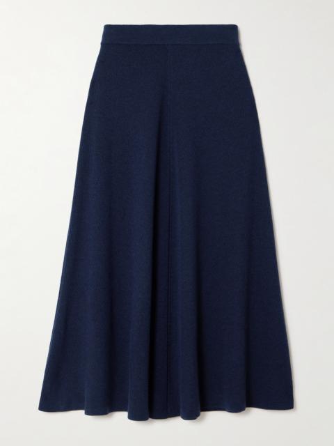 EMILIA WICKSTEAD Dorian Ribbed Wool Midi Skirt