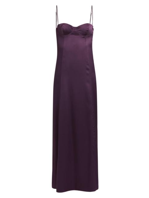 KIKI DE MONTPARNASSE Women's Tous Les Jours Silk Maxi Dress - Cassis