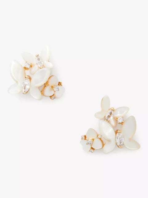 kate spade Social Butterly Cluster Studs