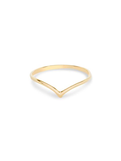 STONE AND STRAND Fine Gold V Ring