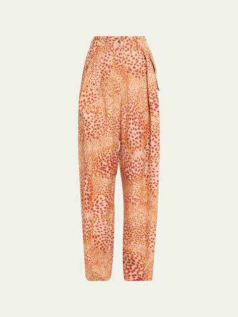 Dries Van Noten 0-Polkana 1038 W.W.Pants