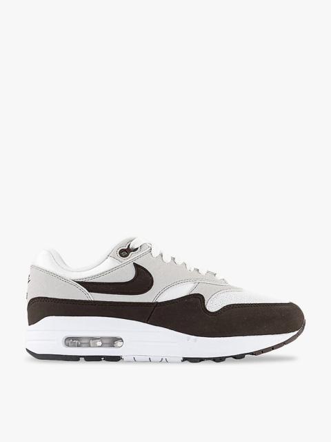 Air Max 1 panelled leather mid-top trainers