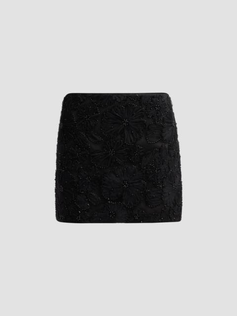 VERONICA BEARD Women's Olenna Floral Embellished Mini Skirt - Black Embellishment
