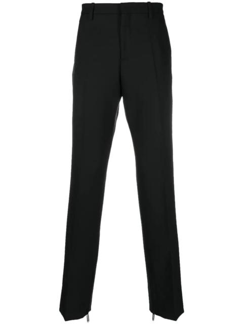 Off-White paperclip-detail straight-leg trousers