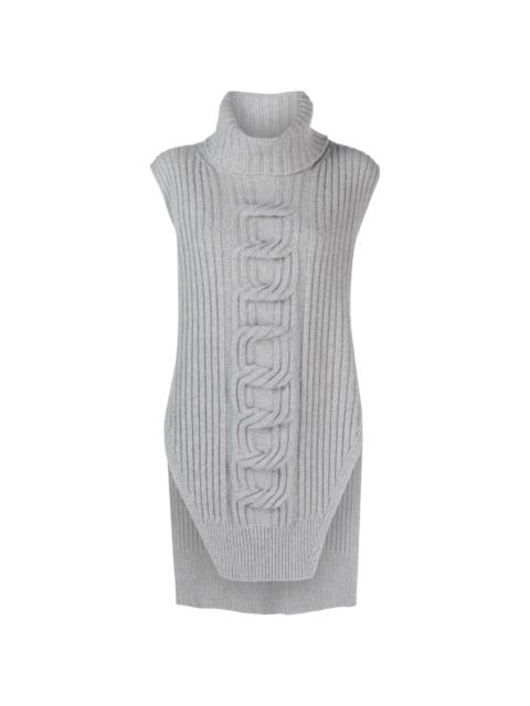 knitted sleeveless top