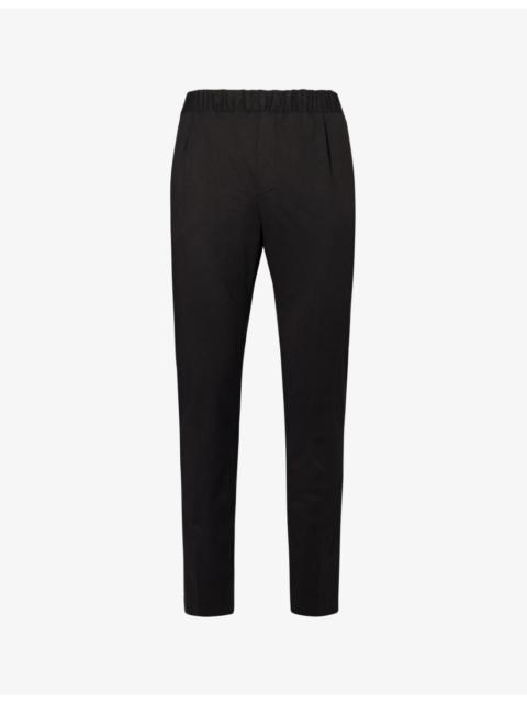PAIGE Snider elasticated-waistband tapered-leg regular-fit stretch-woven trousers