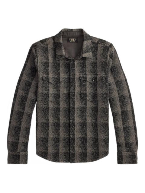 RRL by Ralph Lauren checked wool overshirt