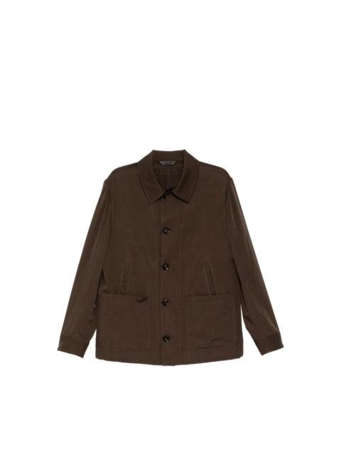 Brioni SILK BUTTONED-CUFF JACKET