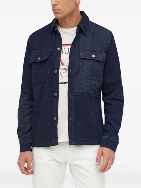 GUESS USA textured-panel denim shirt jacket