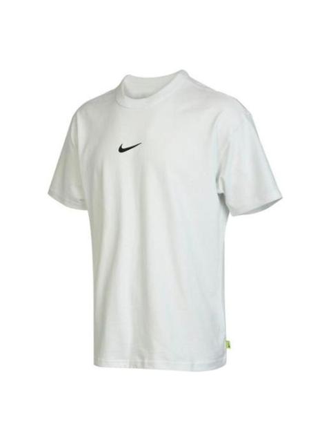 Nike Men's Nike Logo Alphabet Printing Round Neck Loose Sports Short Sleeve White T-Shirt DX6307-121