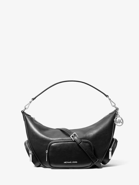 MICHAEL KORS Merritt Medium Burnished Convertible Shoulder Bag