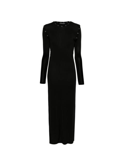 detachable-sleeves maxi dress